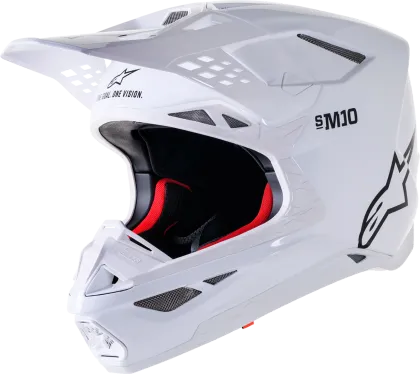 Κράνος μοτοκρός ALPINESTARS SM10 SOLID WHT