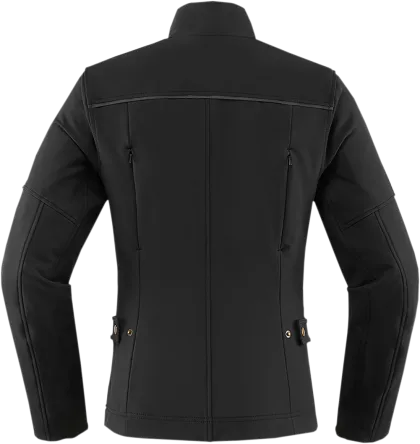 Women's textile motorcycle jacket ICON HELLA2 - BLACK