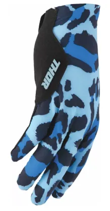 Motocross gloves THOR SPORTMODE CHEETAH BLUE/MIDNIGHT