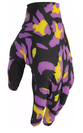Motocross gloves THOR SPORTMODE CHEETAH YELLOW/PURPLE