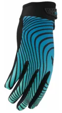 Motocross gloves THOR LAUNCHMODE IDENTITY TEAL/BLACK