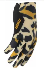 Women's motocross gloves THOR WOMENS SPORTMODE CHEETAH TAN/BLACK