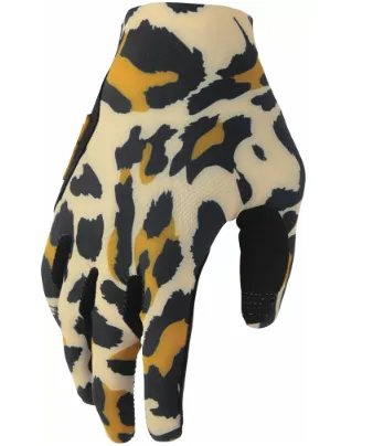 Women's motocross gloves THOR WOMENS SPORTMODE CHEETAH TAN/BLACK