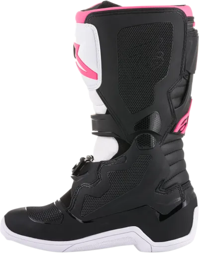 Ghete de motocross pentru femei ALPINESTARS Stella Tech 3 NEGRU/ALB/ROZ
