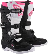 Дамски мотокрос ботуши ALPINESTARS Stella Tech 3 BLACK/WHITE/PINK