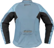 Women's motorcycle jacket ICON Women's Overlord3 CE BLUE