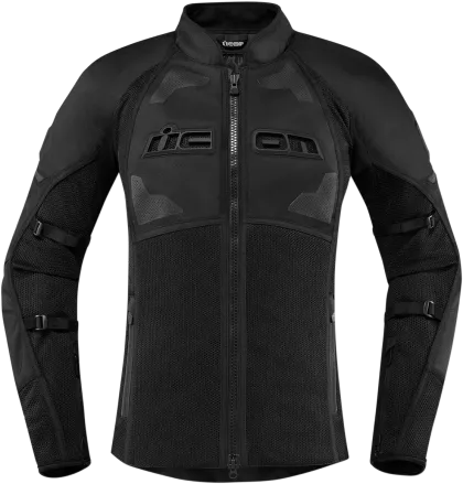 Women's textile motorcycle jacket ICON CONTRA2 BLACK
