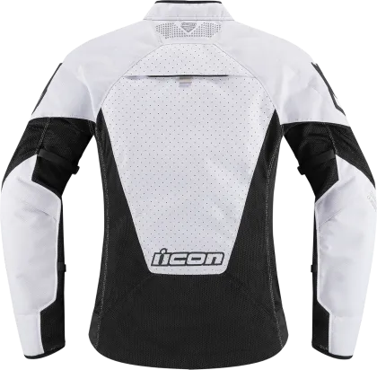 Women's textile motorcycle jacket ICON MESH AF WHITE