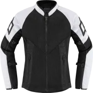Women's textile motorcycle jacket ICON MESH AF WHITE
