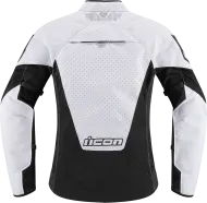 Women's textile motorcycle jacket ICON MESH AF WHITE