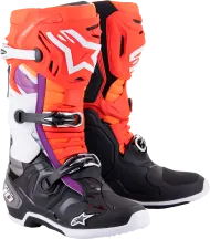 Ghete de motocross ALPINESTARS TECH 10 BK/RD/OR/WT