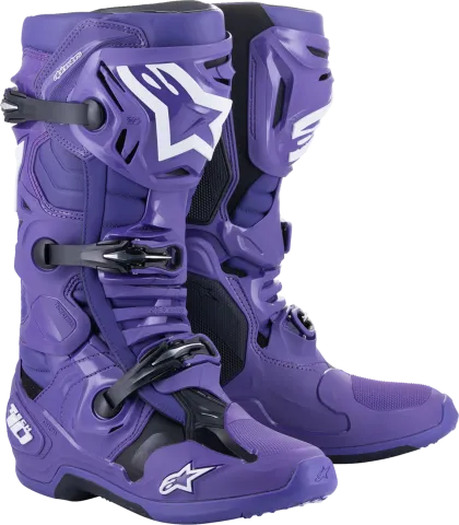 ALPINESTARS TECH 10 PURPL/BLK motocross boots
