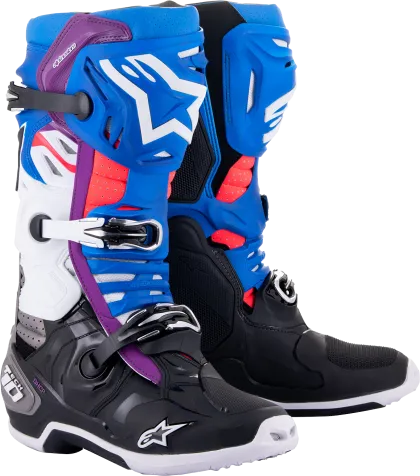 ALPINESTARS Tech 10 Supervented Motocross Boots BLACK/WHITE/BLUE