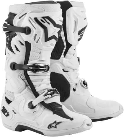 Ghete de motocross ALPINESTARS TECH 10 SUPERVENTED ALBE