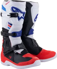 Μπότες Motocross ALPINESTARS TECH 3 ΛΕΥΚΟ/ΚΟΚΚΙΝΟ/ΜΠΛΕ
