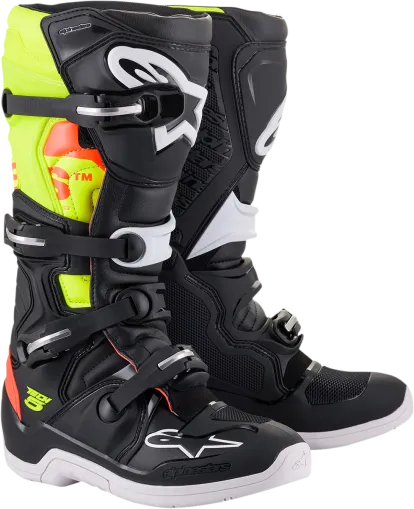 Motocross Boots ALPINESTARS TECH 5 BLACK/RED/YELLOW