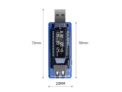 USB voltmeter - ammeter and voltage tester