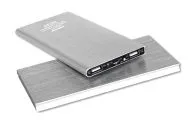 Power bank 20000 mAh slim - silver