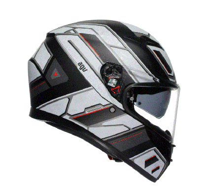 ΚΡΑΝΟΣ AGV K3 - RIVIA ΜΑΤ ΜΑΥΡΟ/ΛΕΥΚΟ