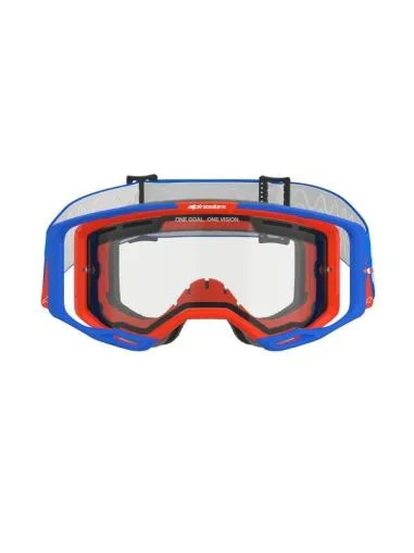 Motocross Goggles ALPINESTARS VISION 8 WOODMARK DUAL PANE ORANGE