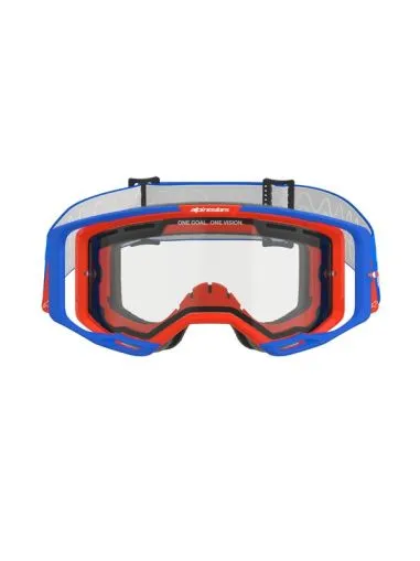 Motocross Goggles ALPINESTARS VISION 8 WOODMARK DUAL PANE ORANGE