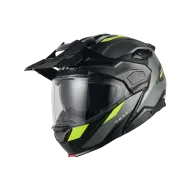 Адвенчър каска NEXX X.LIFECOUNTRY TERRA GREY/NEON