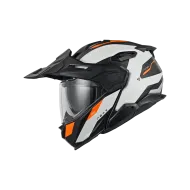 Adventure helmet NEXX X.LIFECOUNTRY TERRA WHITE/ORANGE