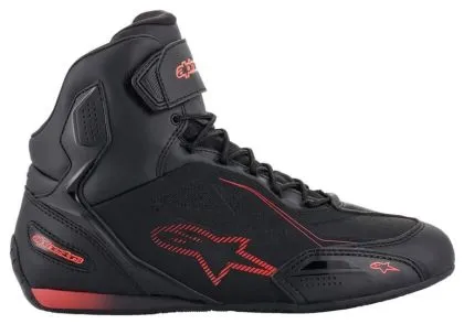 Ghete Motocicletă ALPINESTARS FASTER-3 DRYSTAR NEGRU/ROȘU FLUO