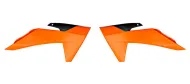 Plastic radiator covers RACETECH Radiator Covers KTM SX 50 24-25 (Orange)
