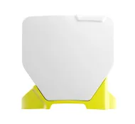 RACETECH Front Number Plate HUSQ TC 50 24-25 (White/Yellow)