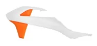 Пластмасови капаци за радиатор RACETECH Radiator Scoops (Orange/White) KTM SX 50 16-24