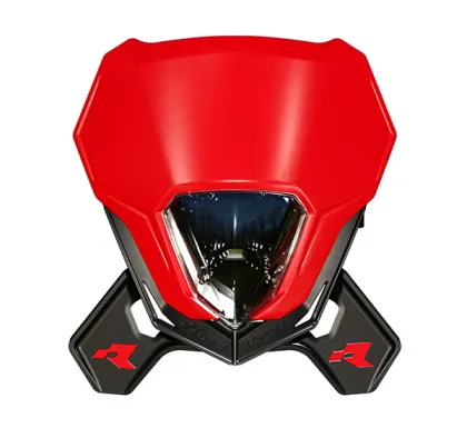 RACETECH V-FACE 2.0 LED Headlight (Black/Red)