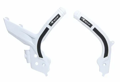 Протектор за рама RACETECH Bi-material Frame Guard White/Black GASGAS 21-24 / Husq 16-22