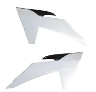 Plastic radiator covers RACETECH Radiator Scoops KTM 23-24 (White)