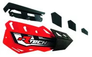 Replacement plastics for handlebar protectors RACETECH FLX Handguards Replacement Covers Red