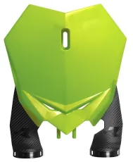 RACETECH Front Number Plate - Beta RX 300 2T 2024 (Neon Yellow)