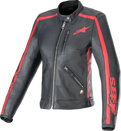 Γυναικείο Δερμάτινο Μπουφάν ALPINESTARS Stella DYNO B/R