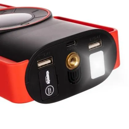 Power Bank with starter function 10000 mAh, 6 in 1, tire pump