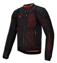 Καλοκαιρινό μπουφάν μοτοσικλέτας ALPINESTARS TROOP-AIR PRO ΜΑΥΡΟ/ΚΟΚΚΙΝΟ