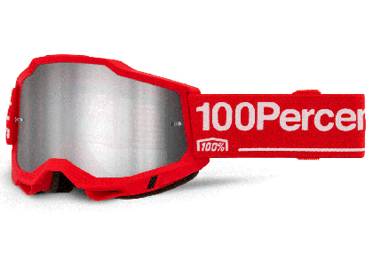 Motocross goggles 100% ACCURI 2 WOLG MIRROR SILVER