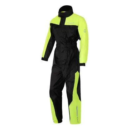 Full raincoat SECA MONSUN EVO BLACK/FLUO