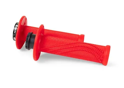 Grips RACETECH R20 Lock On Grips Half Waffle BETA 20 (Red)