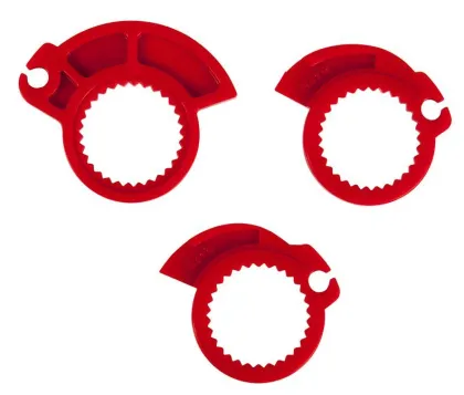 Grips RACETECH R20 Lock On Grips Half Waffle BETA 21 (Red)