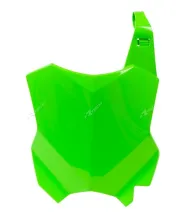 RACETECH Front Number Plate Neon Green Kawasaki KXF 250 17-21 / 450 16-23