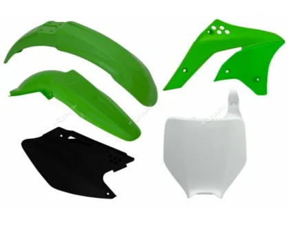Комплект пластмаси RACETECH Plastic Kit OEM Colour (2008) Green/Black Kawasaki KX-F250 06-08