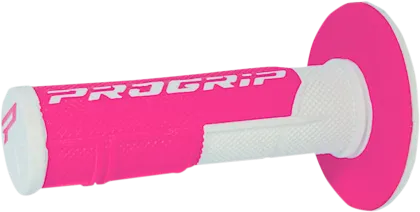Manere de motocross PROGRIP Double Density WHITE/FLUO PINK