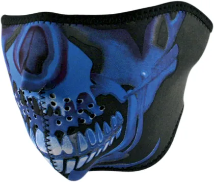 Μάσκα προσώπου BL CHROME SKULL