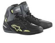 Motorcycle boots ALPINESTARS FASTER-3 DRYSTAR BLACK YELLOW FLUO