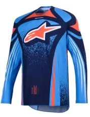 Motocross jersey Alpinestars TECHSTAR NOMUR NAVY/ORANGE/BLUE