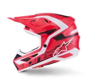 Κράνος μοτοκρός ALPINESTARS SM7 DEED ΚΟΚΚΙΝΟ/ΜΑΥΡΟ/ΛΕΥΚΟ